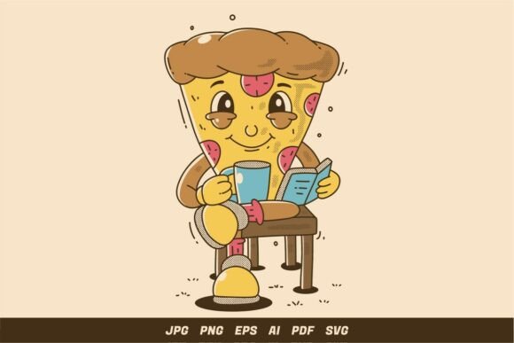 Pizza Character Reading with Coffee: A Designer's Review