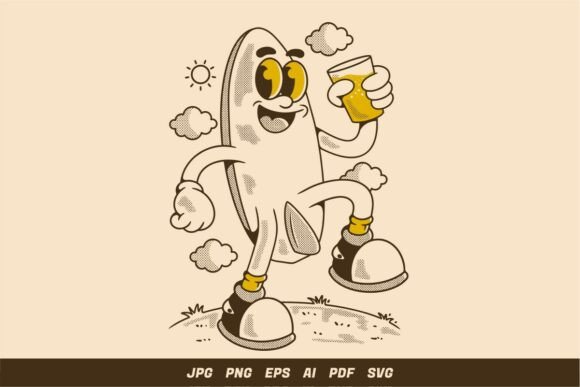 Retro Cartoon Surfboard Character: A Designer's Review