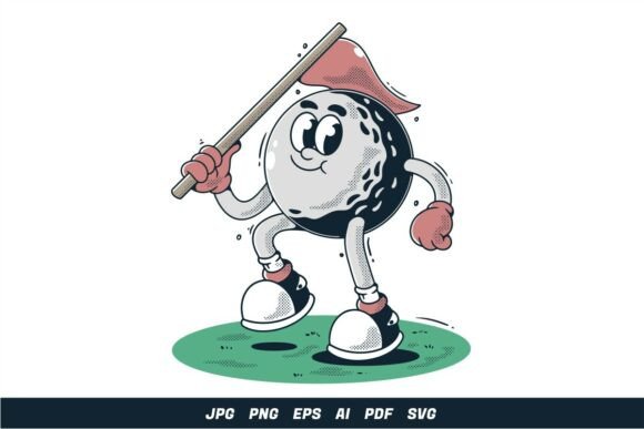 Retro Golf Ball Character: A Designer's Review