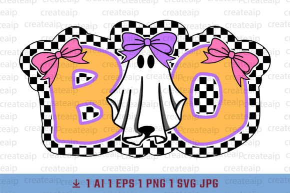 Review: BOO Cute Checkered Halloween Ghost PNG S