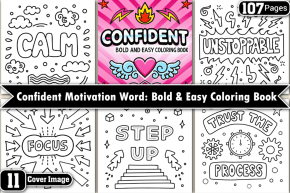 Review: Confident Bold and Easy Coloring Pages for Embroidery
