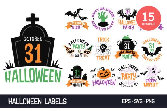 Review: Hand-drawn Halloween Label Designs for Stitchers