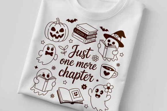 Review: Just One More Chapter Ghost Books Png for Embroidery