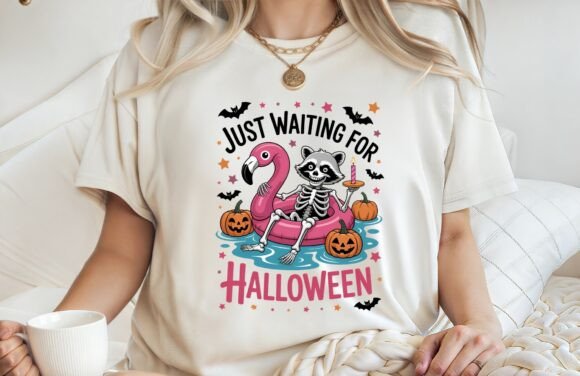 Review: Just Waiting for Halloween Shirt PNG for Stitchers