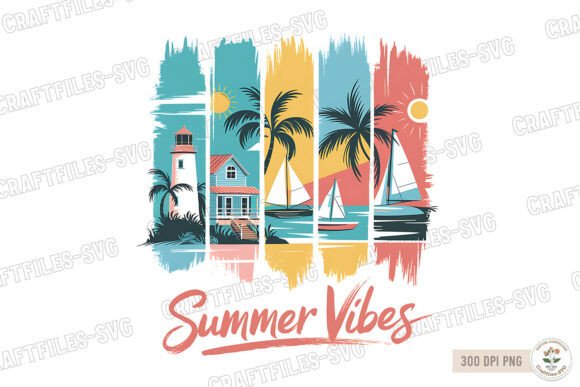 Summer Vibes PNG: A Designer's Take on Seasonal Embroidery